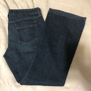 GAP curvy low rise boot cut dark denim jeans